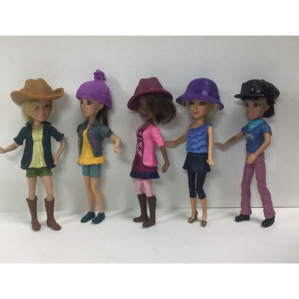 Spin Master Dolls Lot of 5 2011‎ McDonald's Happy Meal Toy LIV Posable  6in Tall